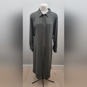 NORDSTROM RACK Black and Gray Long Sleeve Dress